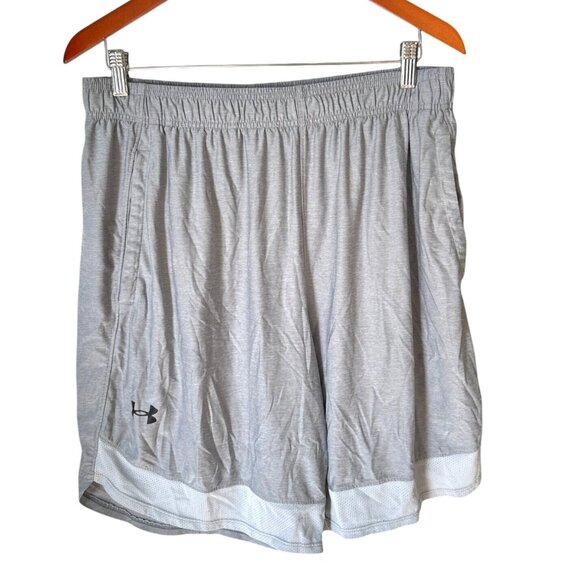 Under Armour Mens Loose Fit Gray Athletic Shorts Size Large - Picture 1 of 6
